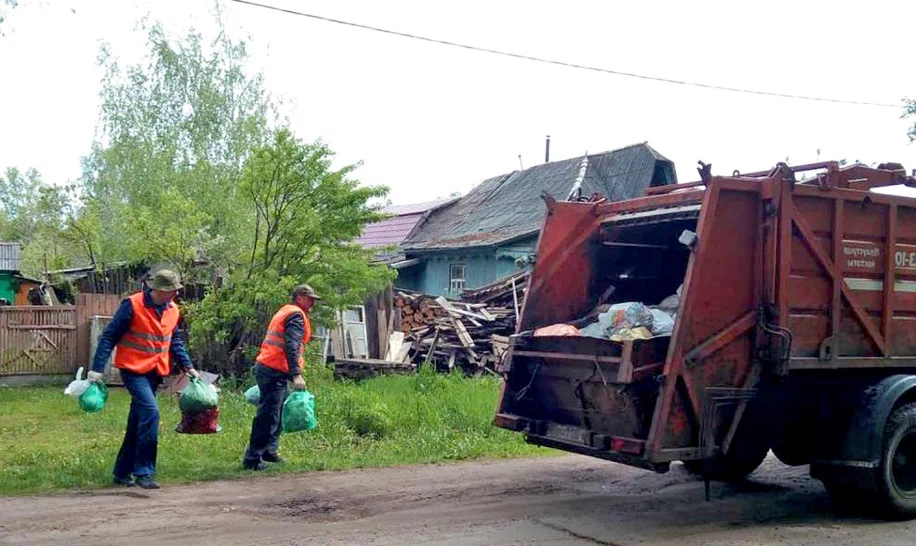 Вывоз мусора из частного дома в Камне-на-Оби в октябре
